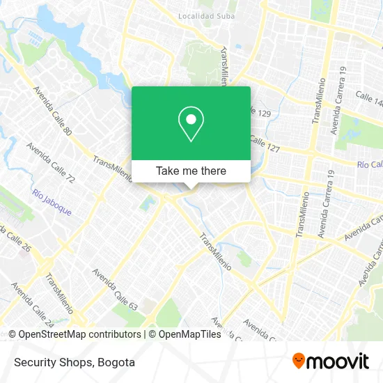 Security Shops map