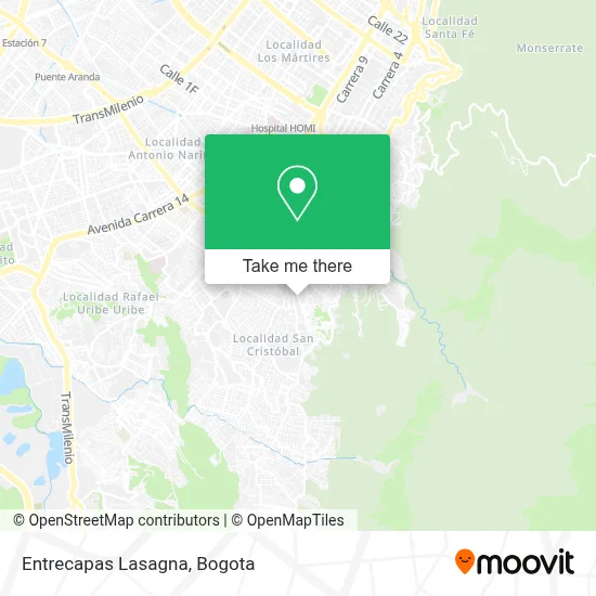Entrecapas Lasagna map