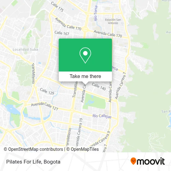 Pilates For Life map