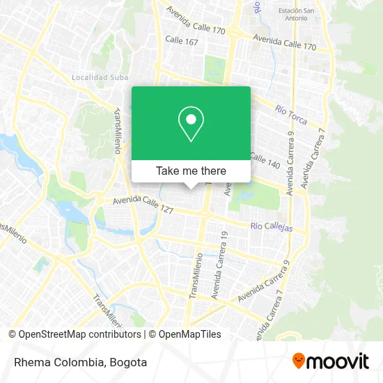 Rhema Colombia map