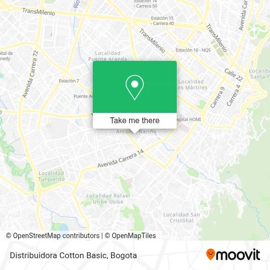 Distribuidora Cotton Basic map