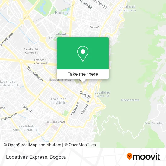 Locativas Express map