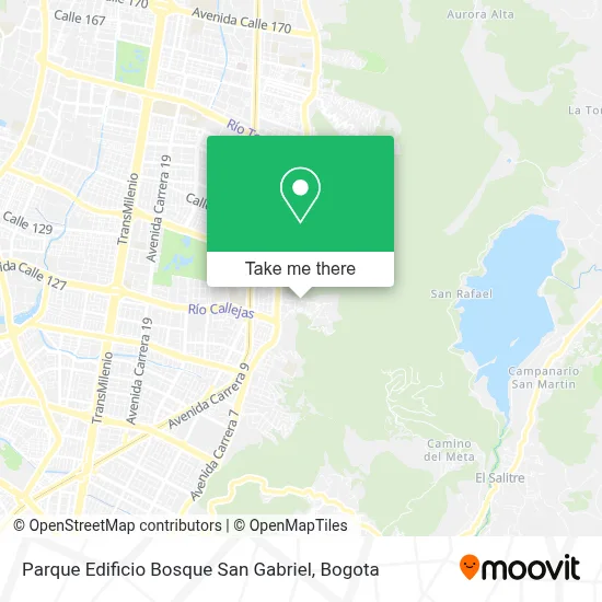 Parque Edificio Bosque San Gabriel map