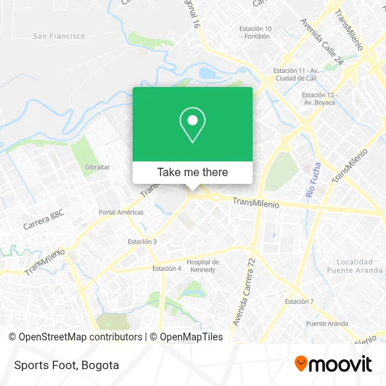 Sports Foot map