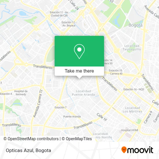 Opticas Azul map