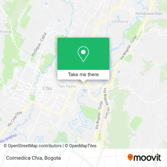 Colmedica Chia map