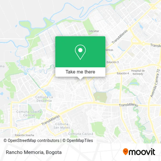 Rancho Memoria map