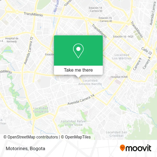 Motorines map
