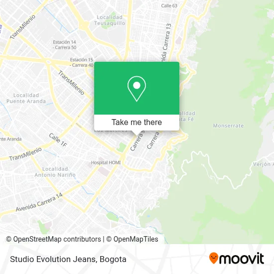 Studio Evolution Jeans map