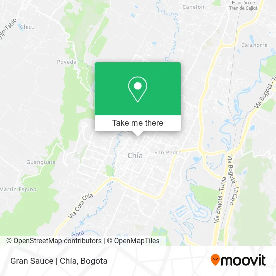 Gran Sauce | Chía map