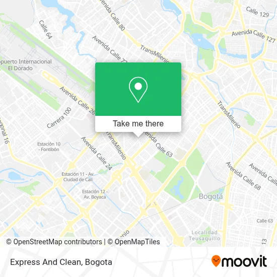 Express And Clean map