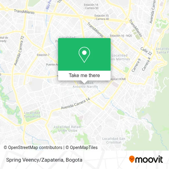 Spring Veency/Zapateria map