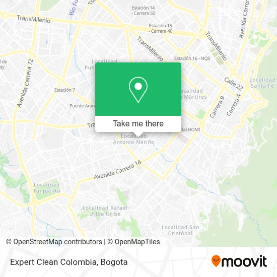 Expert Clean Colombia map