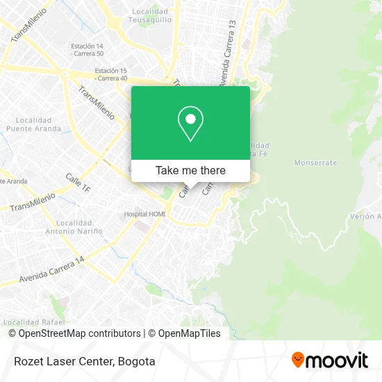 Rozet Laser Center map
