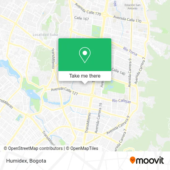 Humidex map