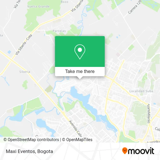 Maxi Eventos map