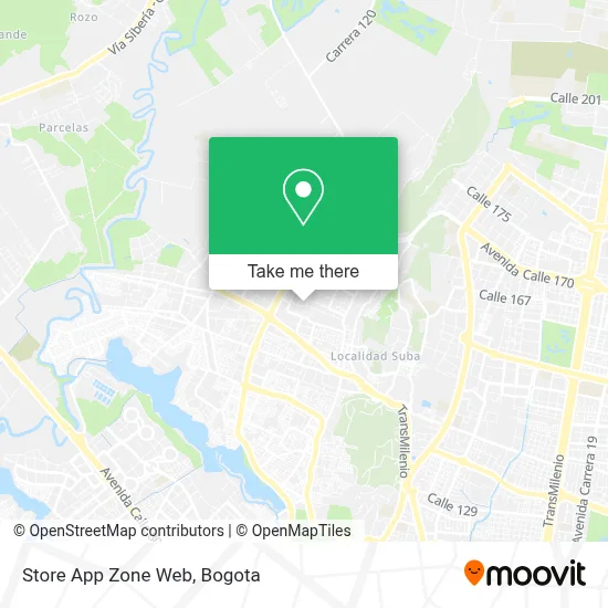 Store App Zone Web map