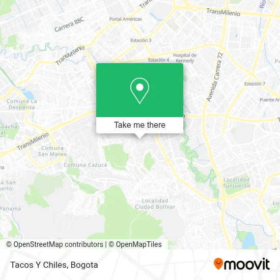 Tacos Y Chiles map