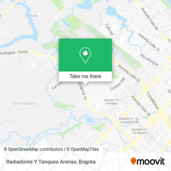 Radiadores Y Tanques Arenas map