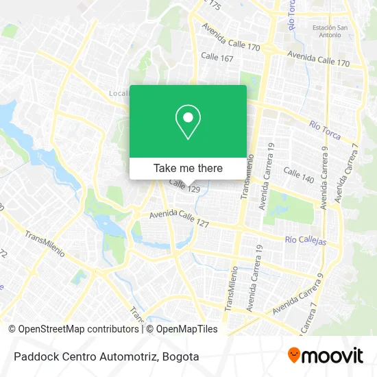 Paddock Centro Automotriz map