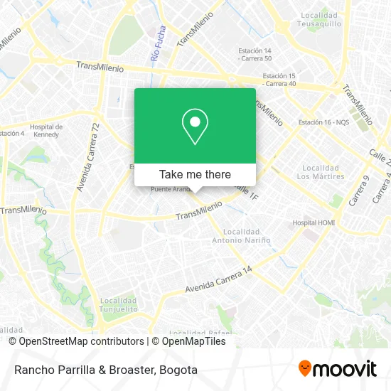 Rancho Parrilla & Broaster map