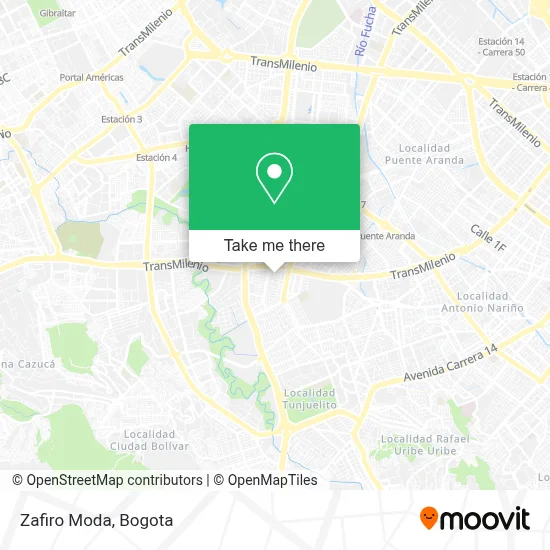 Zafiro Moda map