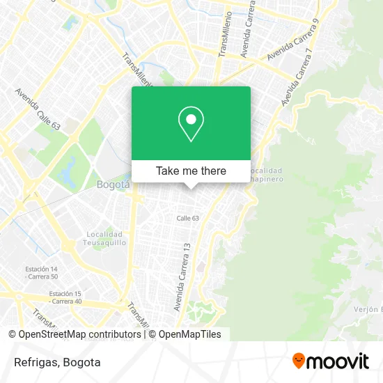 Refrigas map