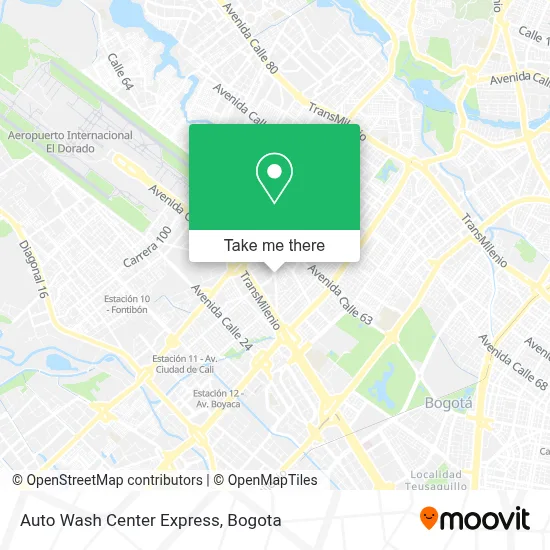 Auto Wash Center Express map