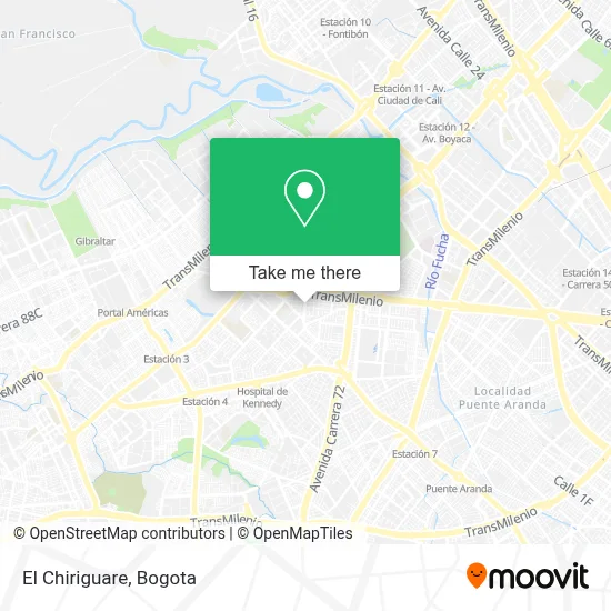 El Chiriguare map