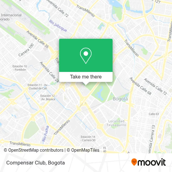 Compensar Club map