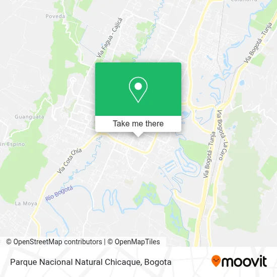 Parque Nacional Natural Chicaque map