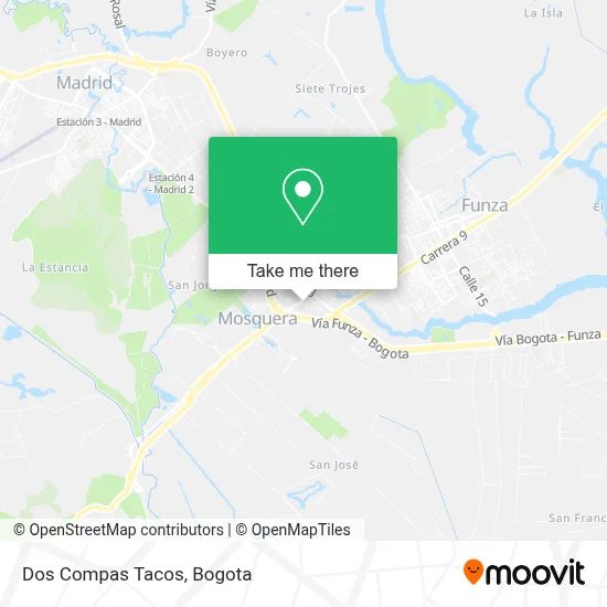 Dos Compas Tacos map