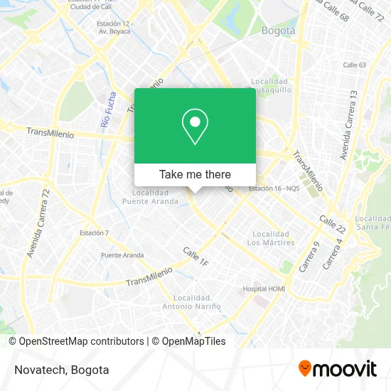 Novatech map