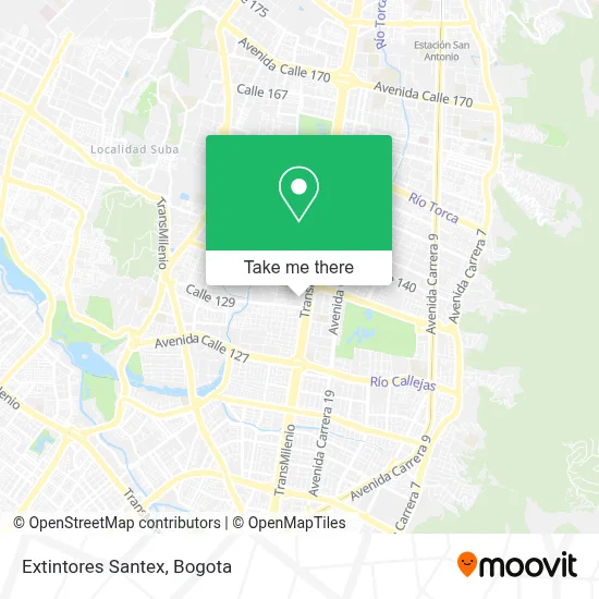 Extintores Santex map