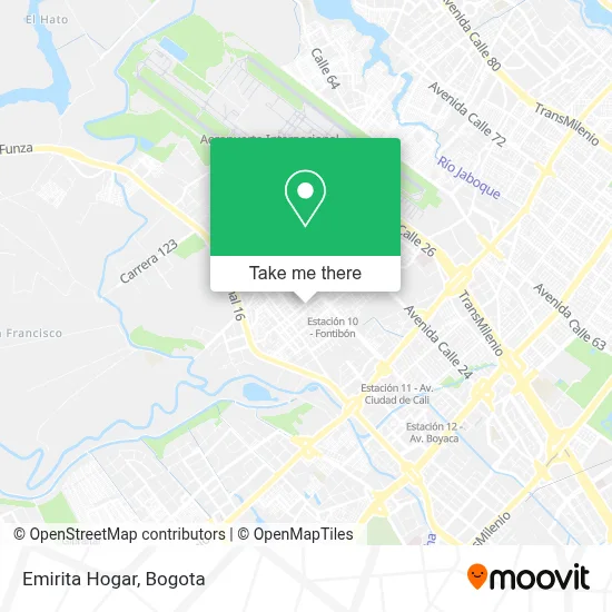 Emirita Hogar map