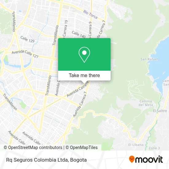 Rq Seguros Colombia Ltda map