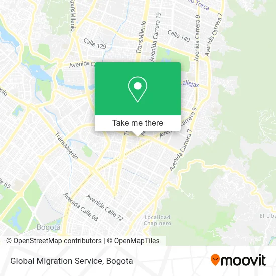 Global Migration Service map