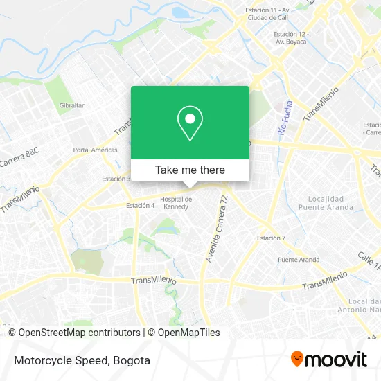 Motorcycle Speed map