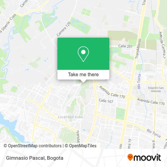Gimnasio Pascal map