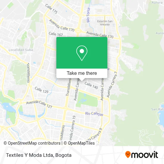 Textiles Y Moda Ltda map