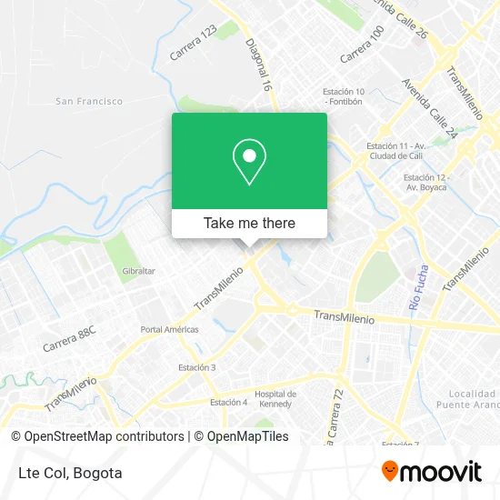 Lte Col map