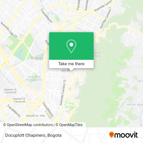 Docuplott Chapinero map