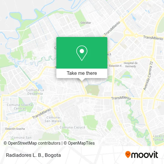 Radiadores L. B. map