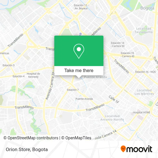 Orion Store map