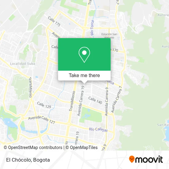 El Chócolo map