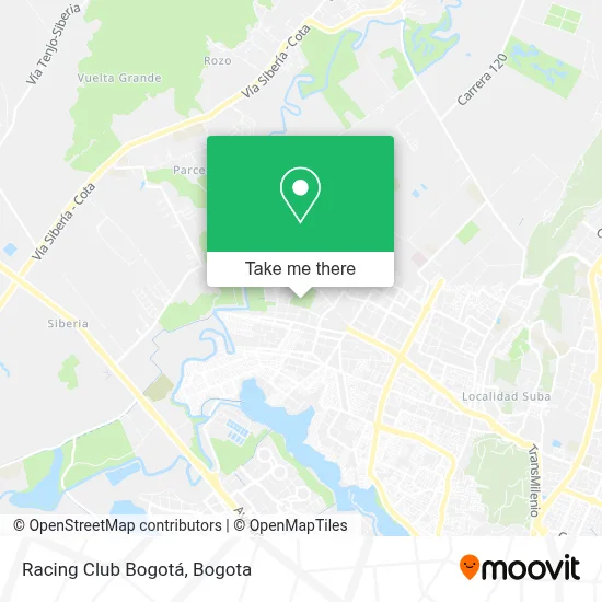 Racing Club Bogotá map