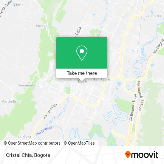 Cristal Chía map