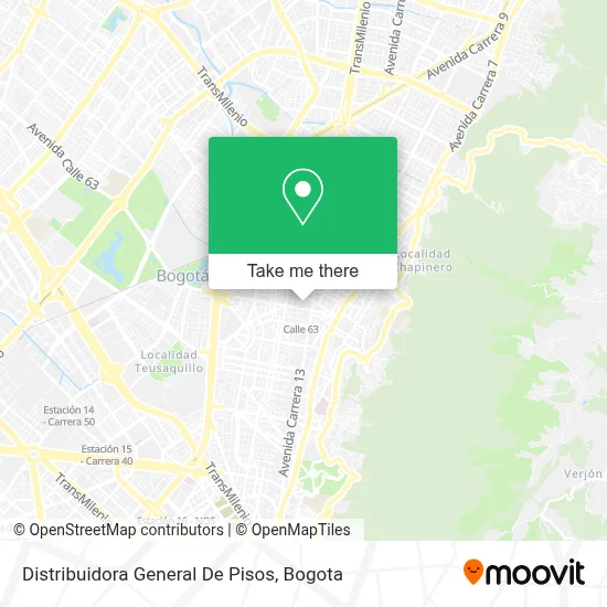 Distribuidora General De Pisos map