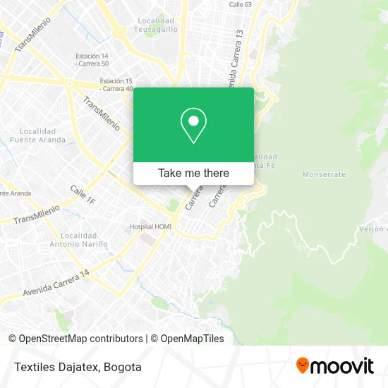 Textiles Dajatex map