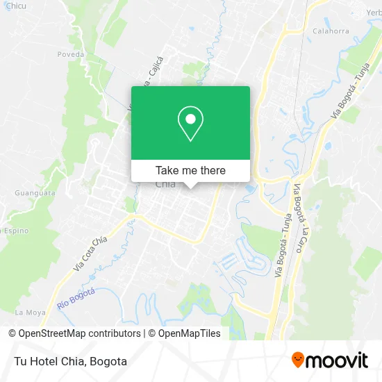 Tu Hotel Chia map